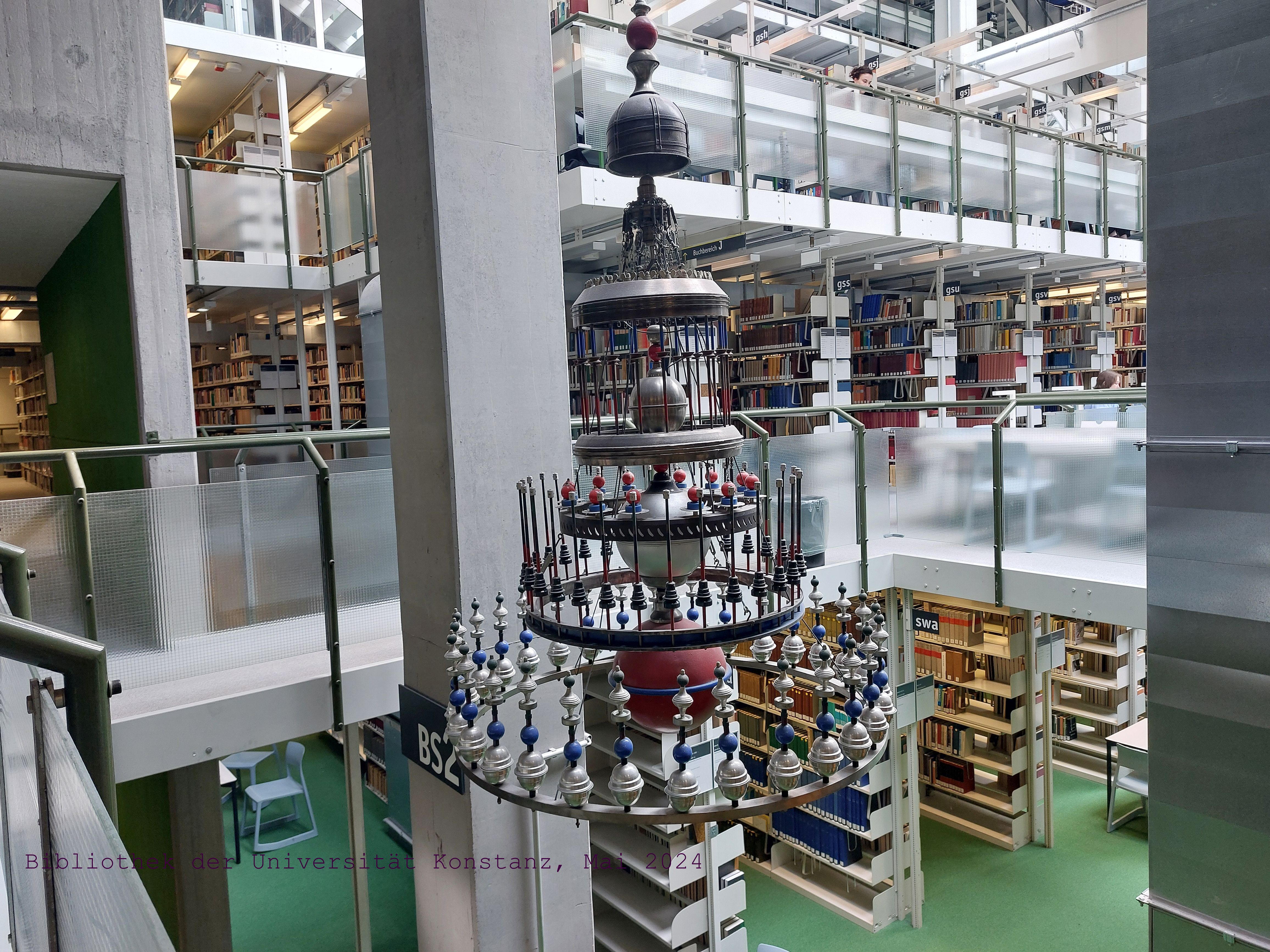 View of the library at the University of Konstanz on Lake Constance