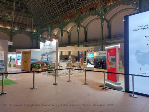 A look at the exhibition of the 64th European Commodities Exchange at the Grand Palais, Paris, December 2024