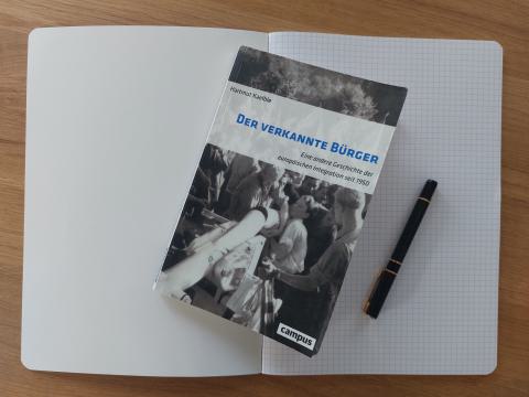 Das Foto zeigt das Buch „Der verkannte Bürger – eine andere Geschichte der europäischen Integration seit 1950“ von Hartmut Kaelble, erschienen 2019 im Campus Verlag, Frankfurt am Main